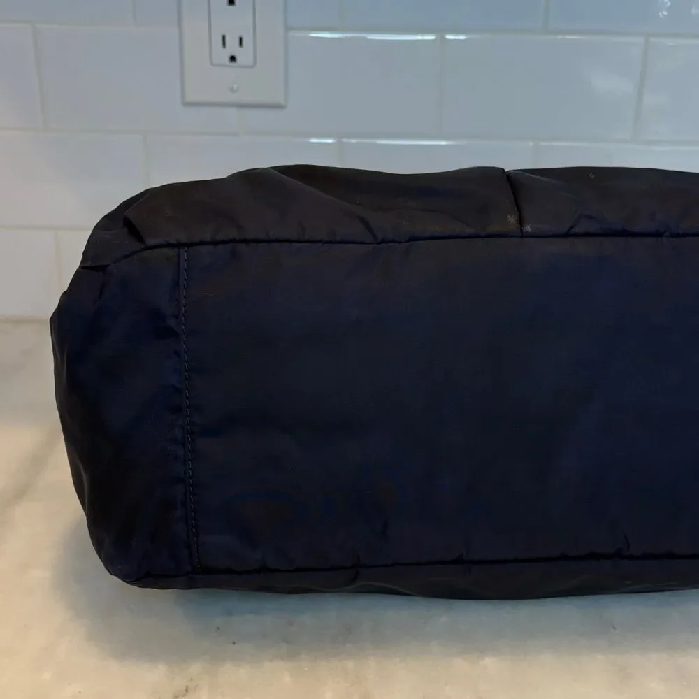 Tory Burch Crossbody Thea Nylon & Leather Weekender Diaper Baby Messenger Bag